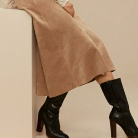 WILFRED MIDI SUEDE SKIRT NWOT - Picture 2 of 5